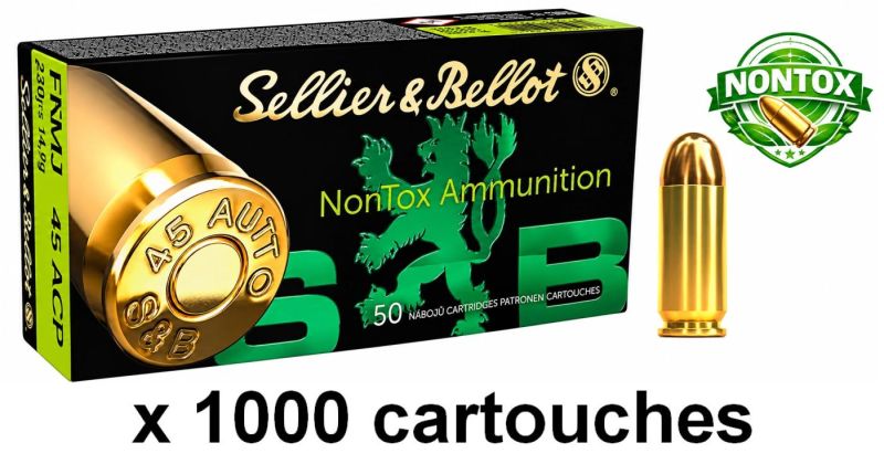 SELLIER & BELLOT cal.45 ACP TFMJ NONTOX /1000