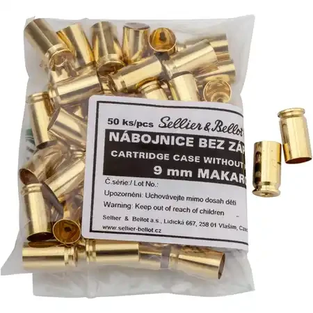Douilles SELLIER & BELLOT cal.9mm Makarov /50