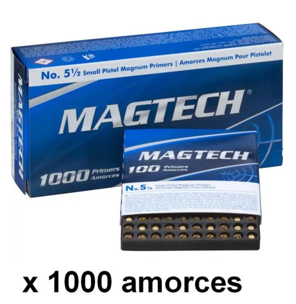 Amorces MAGTECH n°5 1/2 Small Pistol Magnum /1000
