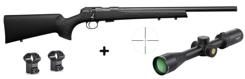 Carabine 22LR CZ 457 synthétique Varmint "Pack lunette ATHLON OPTICS NEOS HMR 4-12x40 ret. BDC 22 Rimfire"