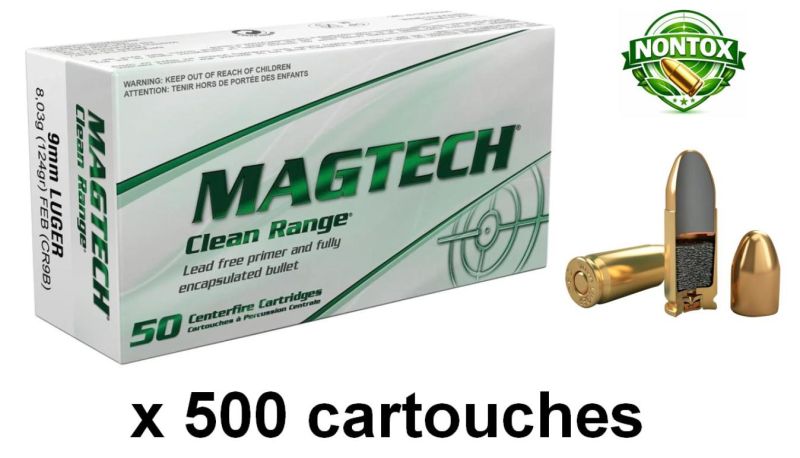 MAGTECH cal.9mm PARA FMJ FEB Clean Range /500