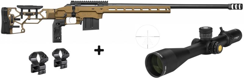 CZ 600 MDT Deep Bronze cal.308 Win "Pack ATHLON OPTICS MIDAS TAC Gen.2 UHD 5-30x56 FFP IR ret.APLR16 Moa"