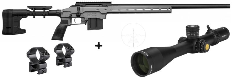 CZ 600 MDT Grey cal.308 Win " Pack ATHLON OPTICS MIDAS TAC Gen.2 UHD 5-30x56 FFP IR ret.APLR16 Moa"