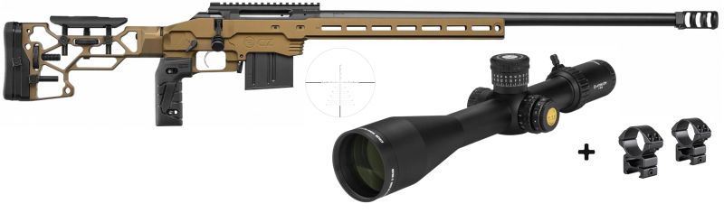 CZ 600 MDT Deep Bronze cal.6,5 Creedmoor "Pack ATHLON OPTICS MIDAS TAC Gen.2 UHD 5-30x56 FFP IR ret.APLR16 Moa"