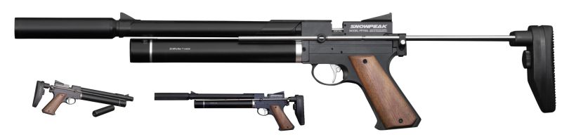 Pistolet à plombs SNOWPEAK PCP PP750L cal.4,5mm
