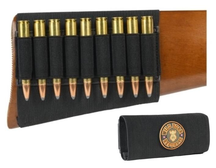 Cartouchière de crosse WILD BOAR REPUBLIC pour carabine (9 cartouches)
