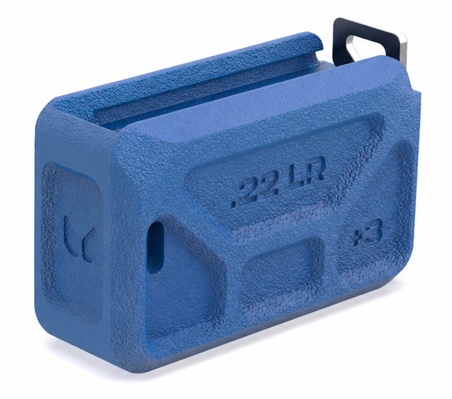 Puit de chargeur +3 MANULCORP pour CZ 455/457 Bleu cal.22 Lr