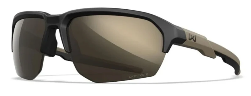 Lunette de protection balistique WILEY X JACK Captivate Tungsten Mirror