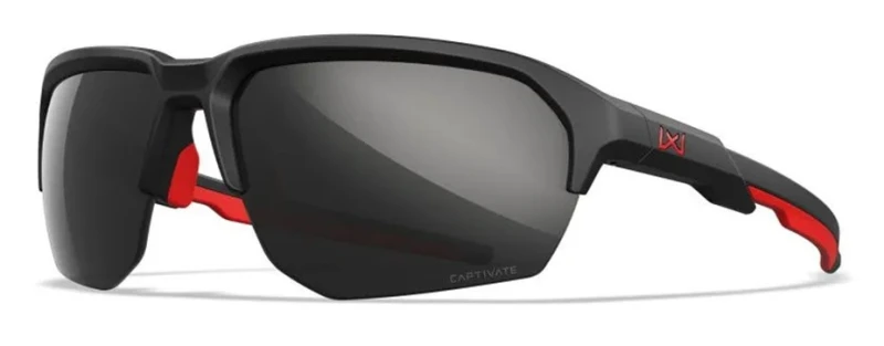 Lunette de protection balistique WILEY X JACK 'AMERICAN SNIPER" Black/Red Captivate Black Mirror