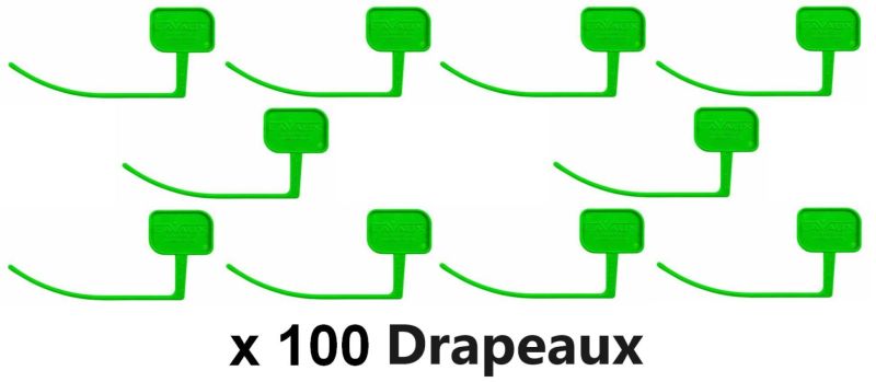 Témoin de chambre vide pour carabine de tir Vert (lot de 100)