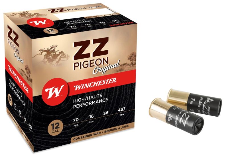 Cartouches WINCHESTER ZZ Spécial PIGEON G2 cal.12/70 36gr - n°4 (boite de 25)