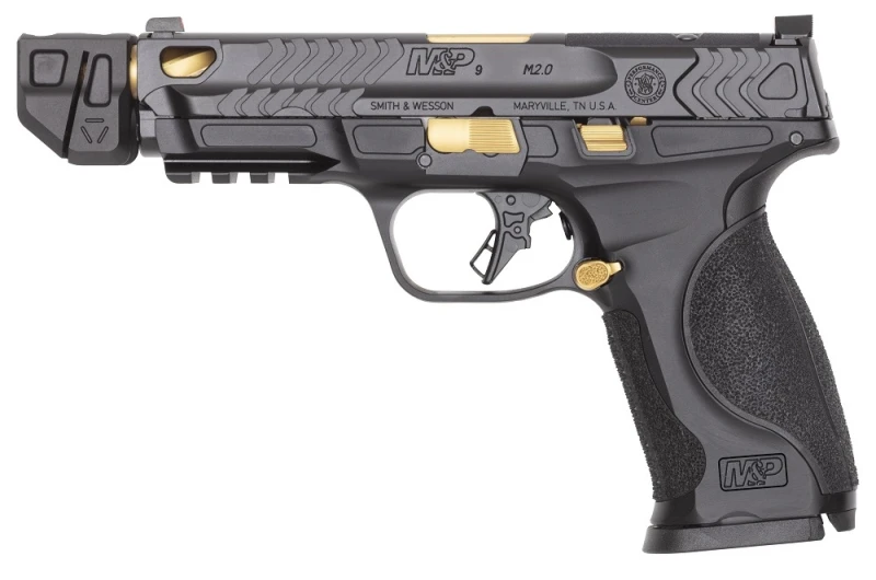 Pistolet SMITH & WESSON Performance Center MP9 GOLD PVD Compensator 4,9" cal.9x19