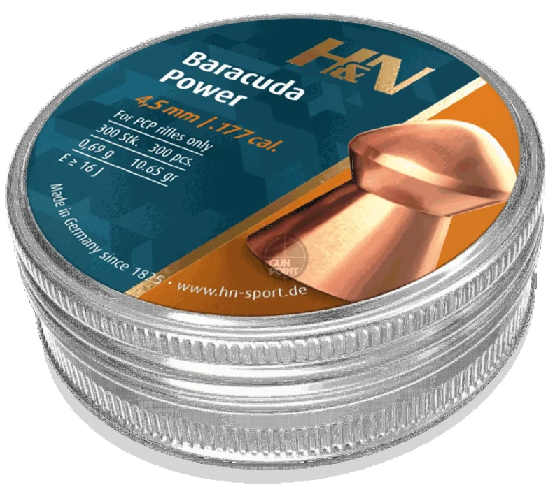Plombs cal.4,5mm Baracuda Power HN (0.69 gr) /300