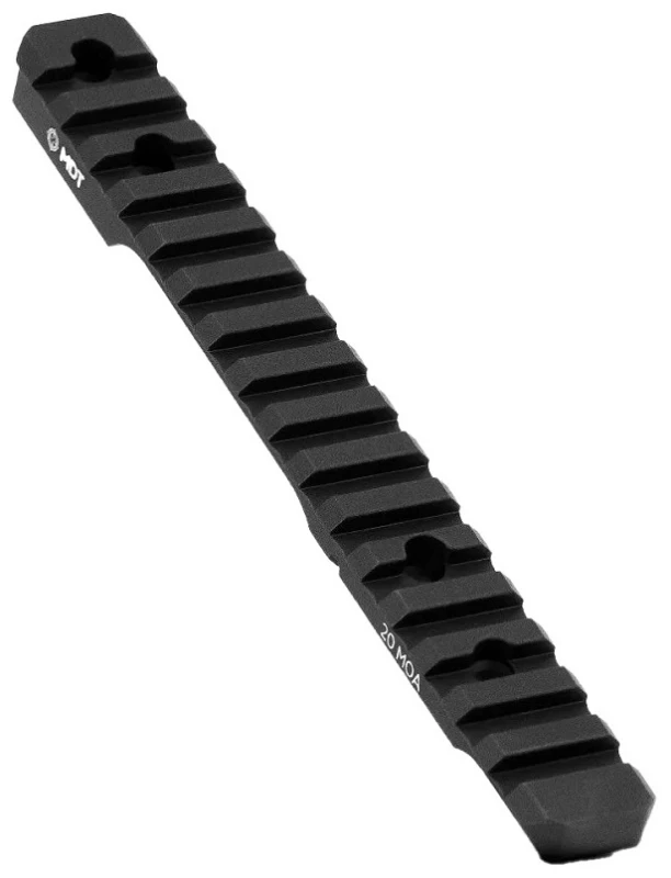 Embase ACIER longue - Rail picatinny MDT TIKKA T1X Long (incliné à 20 MOA)