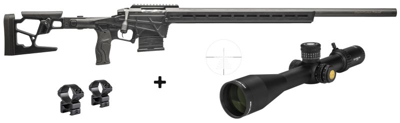 SABATTI SSP Tactical Noire 20" cal.308 win "Pack ATHLON OPTICS MIDAS TAC Gen.2 UHD 5-30x56 FFP IR ret.APLR16 Moa"