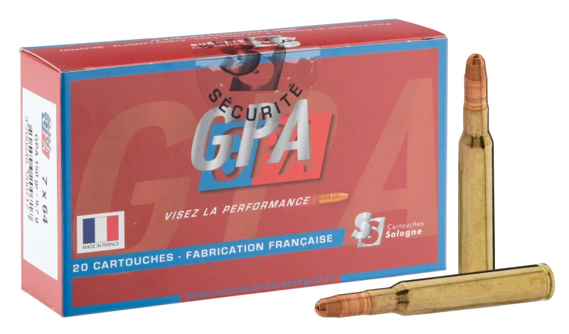 SOLOGNE cal.7x64 GPA 150 grains - 9.7 grammes /20