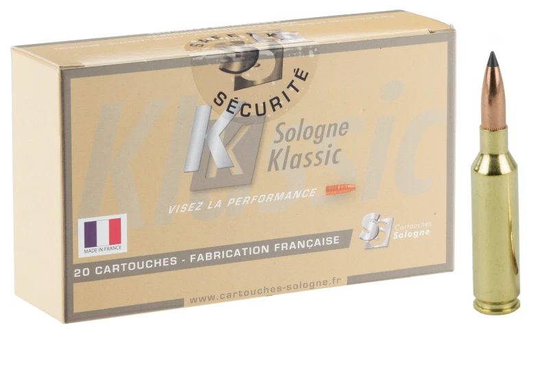 SOLOGNE KLASSIC cal.6x62 Frères NOSLER Ballistic Tip 95 grains - 6.2 grammes /20