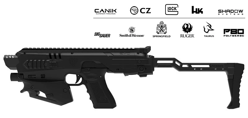 Kit de conversion Universel META TACTICAL EVO Black pour pistolets