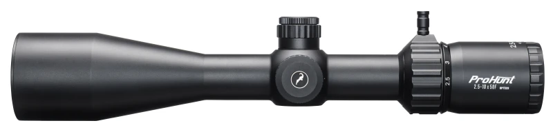 Lunette PROHUNT Optics 2,5-10x50 IF ret.PH4 Lumineux