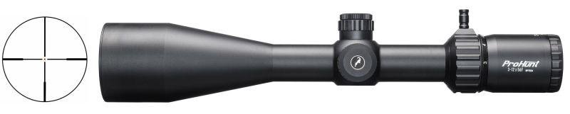 Lunette PROHUNT Optics 3,5-12x56 IF ret.PH4 Lumineux