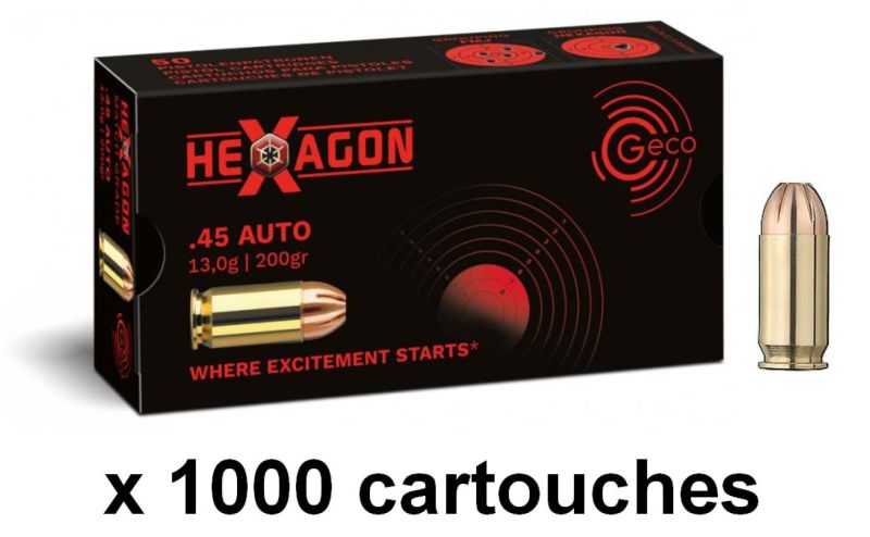 GECO cal.45 ACP HEXAGON /1000