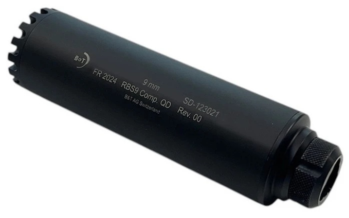Silencieux BRUGGER & THOMET RBS-9 QD Compact pour APC9 - SPC9 - GHM9 - MP5 - MP5K cal.9x19