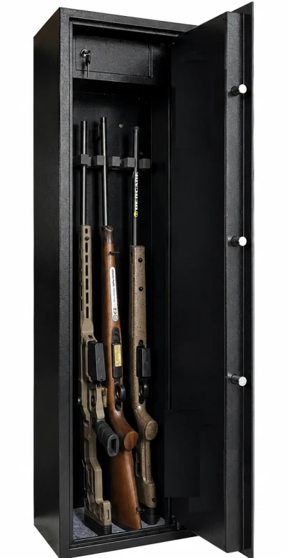 Coffre WE LOCK Defender Noir 5 armes avec lunettes (34kg)
