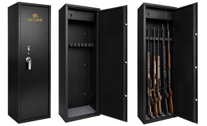 Coffre WE LOCK Defender Noir 7 armes avec lunettes (41kg)