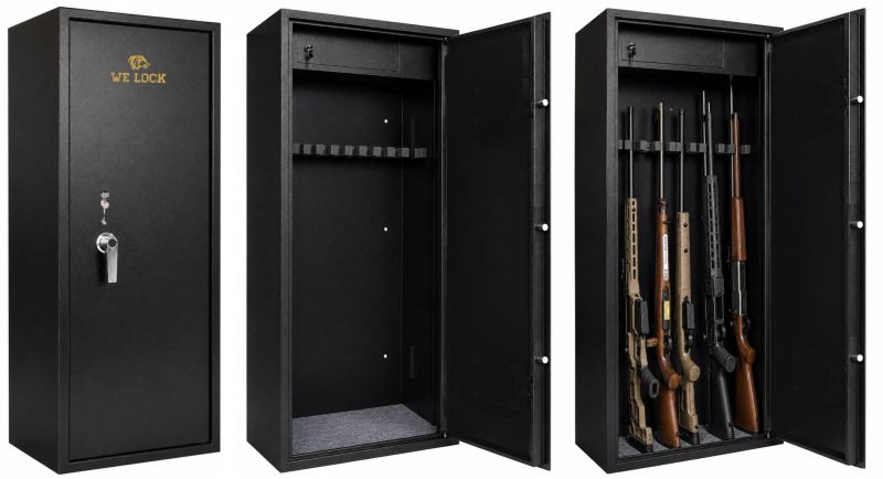Coffre WE LOCK Defender Noir 11 armes avec lunettes (51kg)