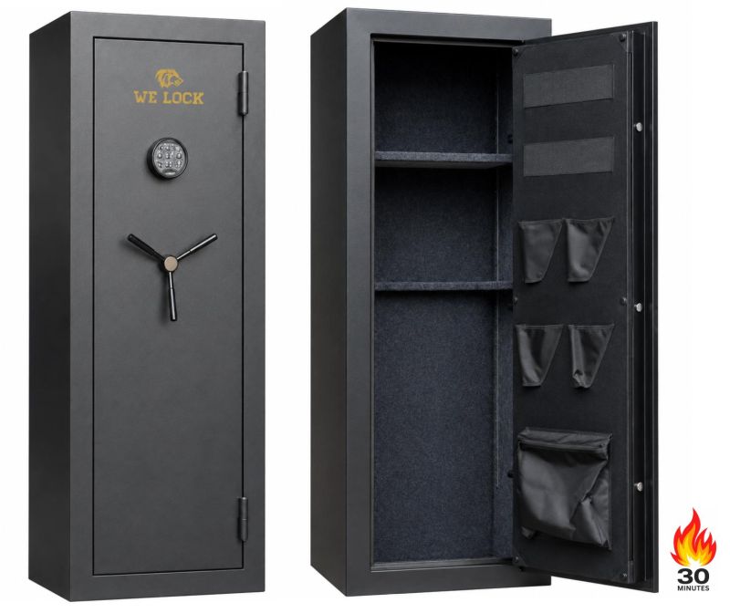 Coffre WE LOCK ZENITH 14 armes lunettes avec coffre intérieur - étagères (81kg)