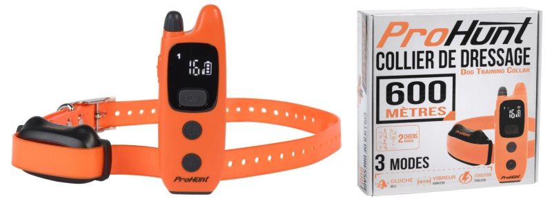 Collier de dressage PROHUNT 600 Mètres