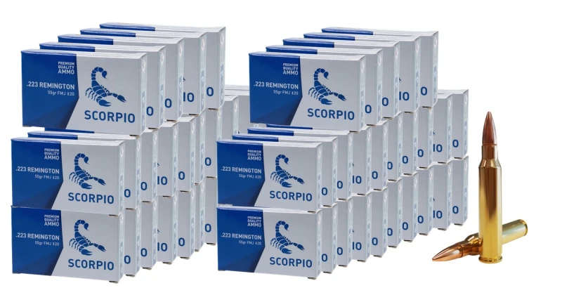 STV cal.223 Rem FMJ Scorpio 55gr /1000