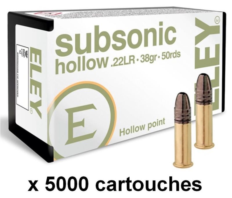ELEY 22Lr Subsonic Hollow /5000
