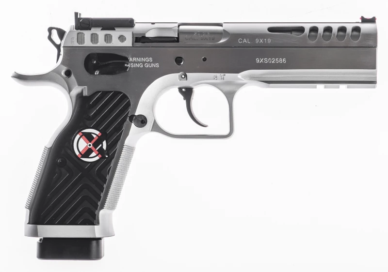 Pistolet TANFOGLIO STOCK MASTER XTREME Chrome calibre 9x19