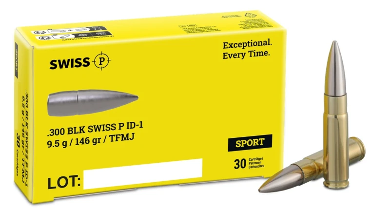 SWISS P cal.300 AAC BLACKOUT TFMJ 146gr /30