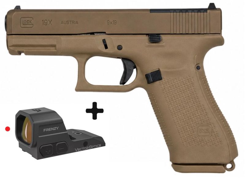 Pistolet GLOCK 19X MOS Gen5 "Pack VECTOR FRENZY" cal.9x19