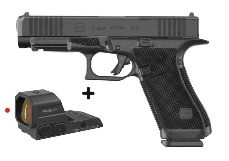 Pistolet GLOCK 17 Gen6 OR FS "Pack VECTOR FRENZY" cal.9x19