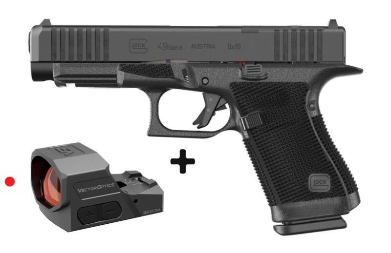 Pistolet GLOCK 49 Gen6 OR FS "Pack VECTOR FRENZY X" cal.9x19