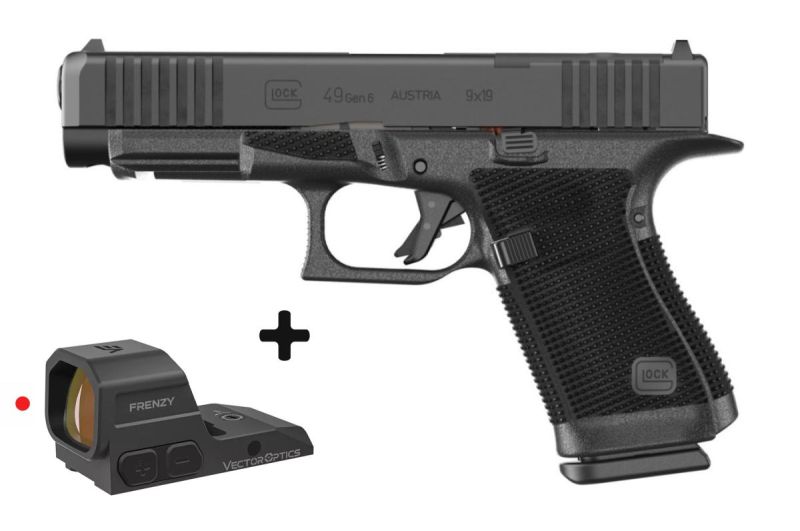 Pistolet GLOCK 49 Gen6 OR FS "Pack VECTOR FRENZY" cal.9x19