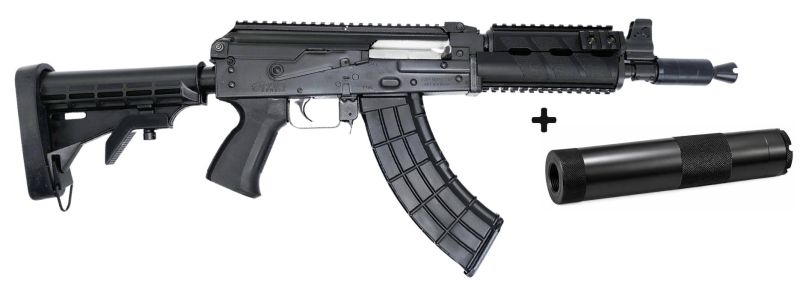Carabine ZASTAVA M05 C1 (25.4 cm) cal.7,62x39 "Pack Silencieux Zastava"
