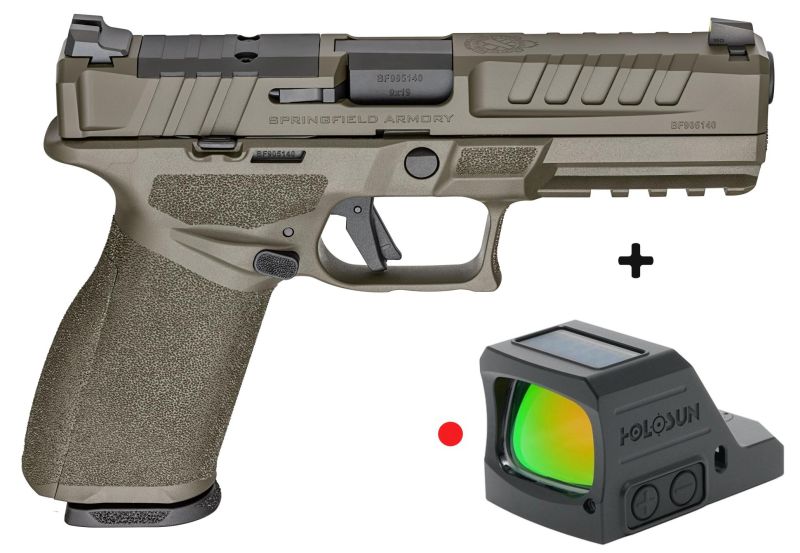 Pistolet SPRINGFIELD ECHELON OD-Green "Pack HOLOSUN 407C X3" cal.9x19