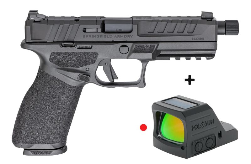 Pistolet SPRINGFIELD ECHELON Tactical Fileté "Pack HOLOSUN 407C X3" cal.9x19