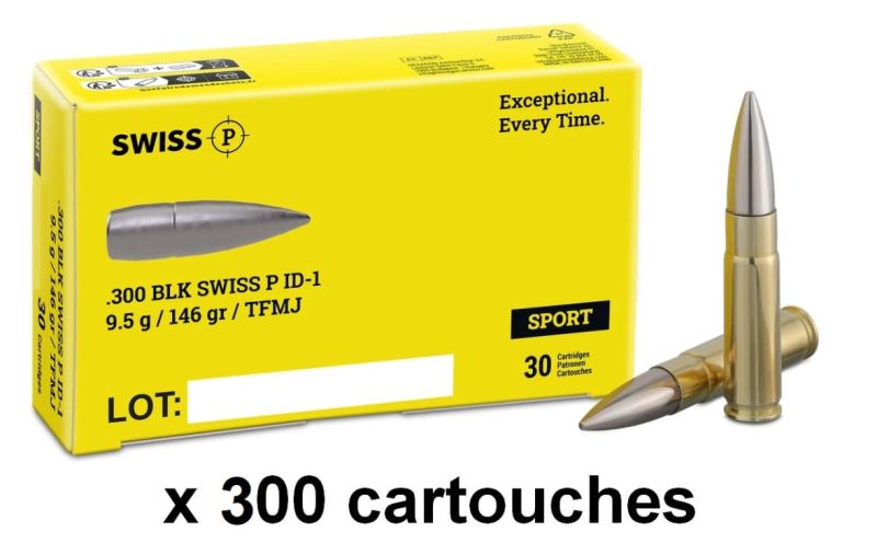 SWISS P cal.300 AAC BLACKOUT TFMJ 146gr /300