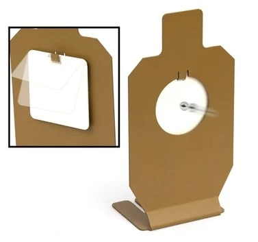 Cible de tir métal MTS Gong rond basculant cal.6mm BB's - 4,5mm BB's
