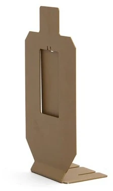 Cible de tir métal MTS Gong rectangle basculant cal.6mm BB's - 4,5mm BB's
