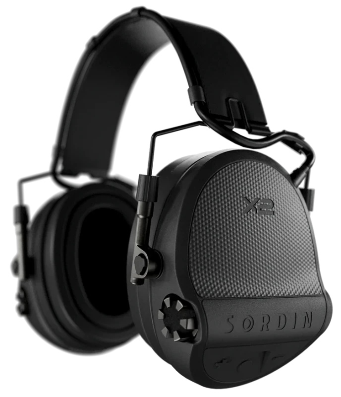 Casque électronique SORDIN Supreme X2 SFA Noir Cuir Gel "Spécial tireur"