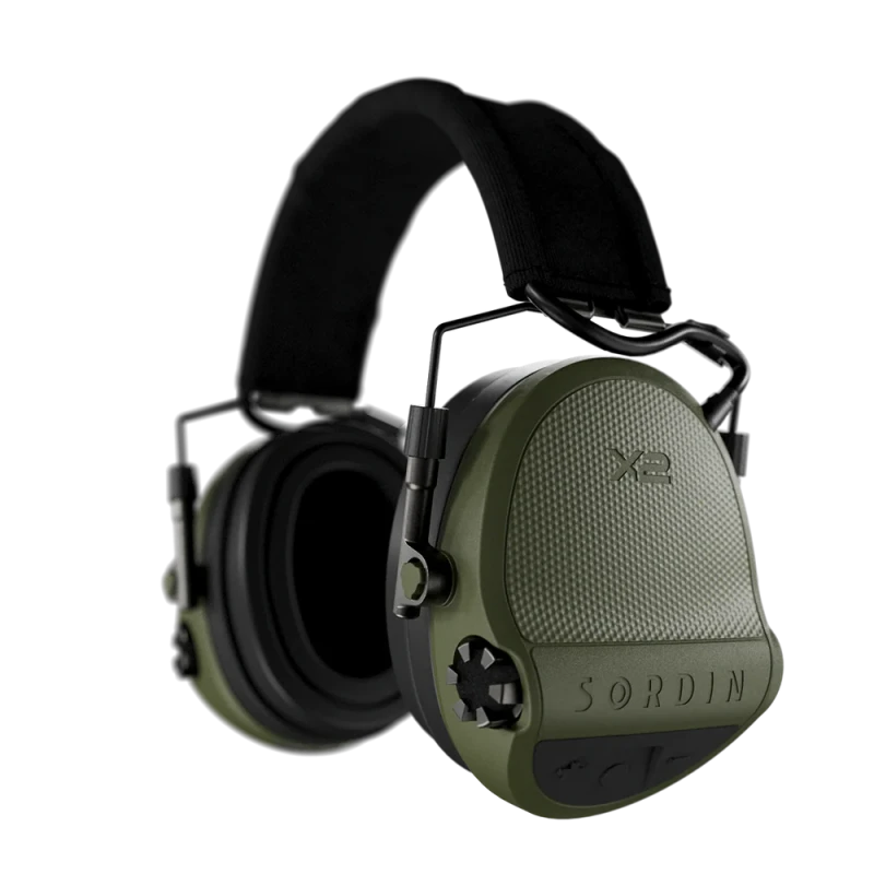 Casque électronique SORDIN Supreme X2 SFA Vert Gel "Spécial tireur"