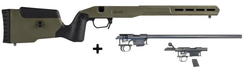 Carabine 22LR CZ 457 Varmint Chassis MDT FIELD OD Green