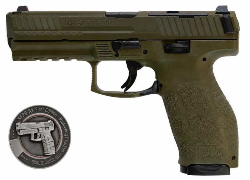 Pistolet HK SFP9F A1 OR OD-GREEN cal.9x19
