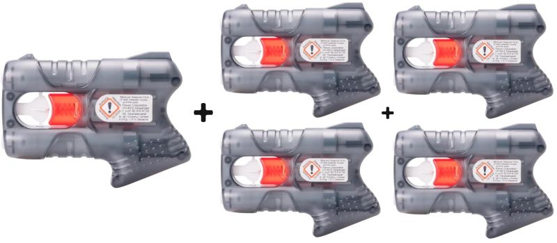 Pistolet Guardian Angel IV Noir avec clip fixation livré par 5